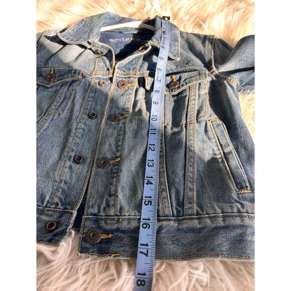 Gap Kids 1969 Girls Button-Up Denim Jacket Long Sleeve Western Blue Size Small - Picture 7 of 7